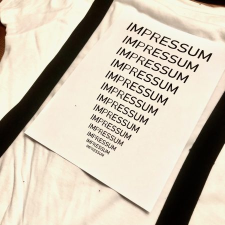 Impressum-T-shirt